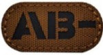 Load image into Gallery viewer, 1"x2" Tactical Laser Cut Blood Type Patch
