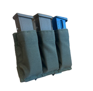 Slick Triple Pistol Mag Pouch With Kydex