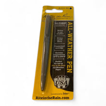 Load image into Gallery viewer, All-Weather Metal Clicker Pen - Flat Dark Earth