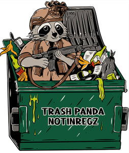 NotinRegs Trash Panda Sticker