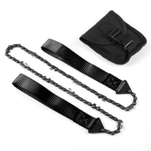 Load image into Gallery viewer, Survival Chainsaw with Black Handles