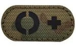 Load image into Gallery viewer, 1"x2" Tactical Laser Cut Blood Type Patch