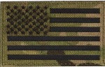 3"x2" Tactical Laser Cut USA Flag Patch