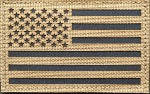 3"x2" Tactical Laser Cut USA Flag Patch